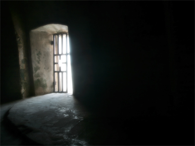 The door of no return at Elmina Castle